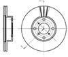 Передний тормозной диск 695010 REMSA