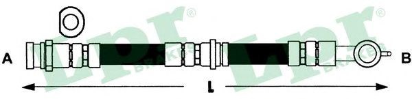 Шланг тормозной передний 6T46278 LPR
