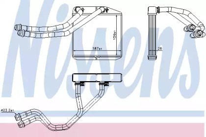 NISSENS 71455 Радиатор печки (отопителя) в наличии Павлоград