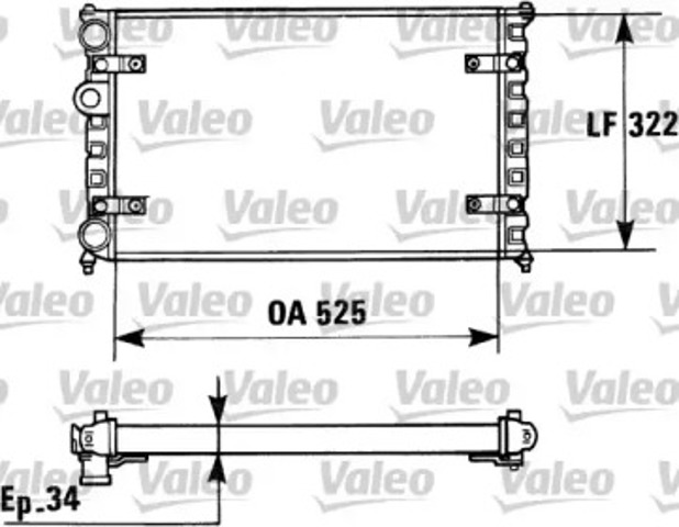 Радиатор 730947 VALEO