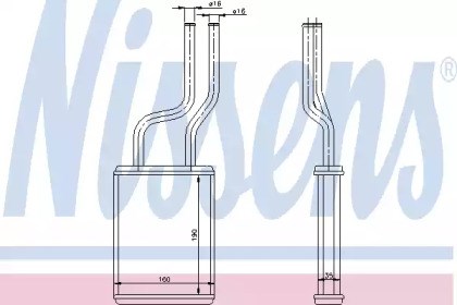 Радиатор печки 73457 NISSENS