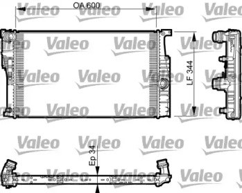 735493 VALEO Радиатор охлаждения двигателя купить в Хмельницкий