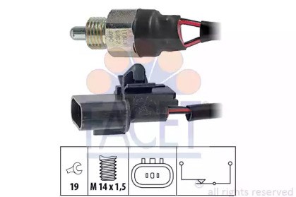 Включатель фонарей заднего хода 76202 FACET