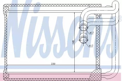 Радиатор отопителя салона 77622 NISSENS