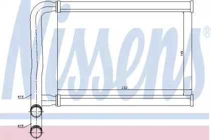 Радиатор отопителя салона 77631 NISSENS