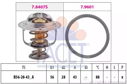 Термостат в сборе 78408 FACET