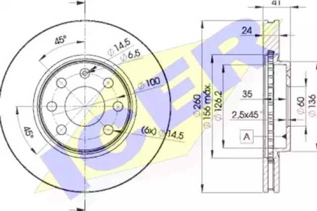 Ротор тормозной 78BD90002 ICER