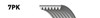 Поликлиновый ремень 7PK1370 GATES