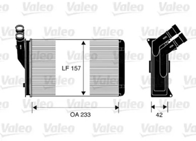 Радиатор печки 812044 VALEO