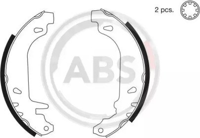 Abs колодки тормозные