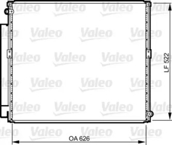 Трубопроводы и радиатор кондиционера 814203 VALEO