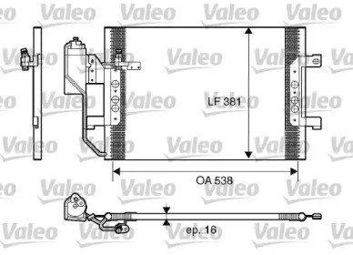 Конденсатор системы охлаждения 817659 VALEO