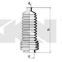 Пыльник рулевого механизма (рейки) правый 83828 GKN-Spidan