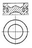 Поршень в комплекте на 1 цилиндр, STD 8713800010 NURAL
