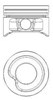 Поршень в комплекте на 1 цилиндр, STD 8730710020 NURAL