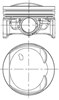 Поршня на 1 цилиндр, STD 8744380000 NURAL