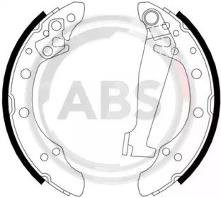 Колодки гальмові задні, барабанні 8871 ABS