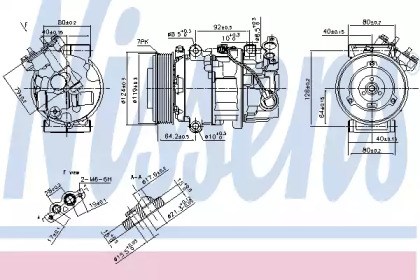 Компрессор кондиционера 890299 NISSENS