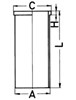 Гильза поршневая 89044190 KOLBENSCHMIDT