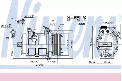 Насос кондиционера 89077 NISSENS