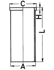 Гильза цилиндра 89342190 KOLBENSCHMIDT