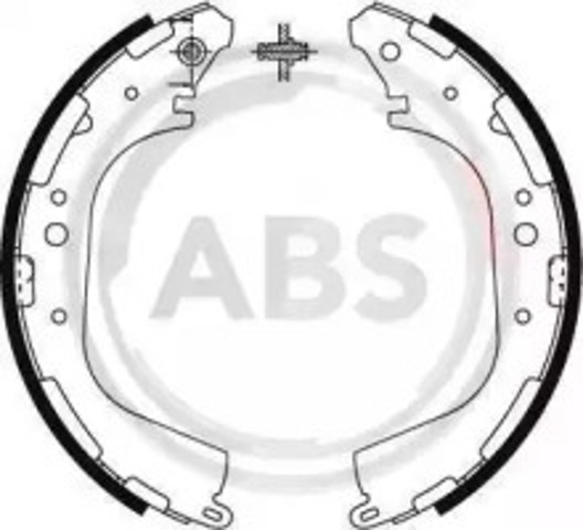Задние барабанные тормозные колодки 8938 ABS