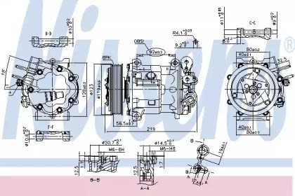 Компрессор климатической установки 89404 NISSENS