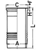 Гильза цилиндра 89834110 KOLBENSCHMIDT