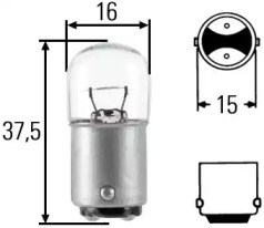 Лампа 8GA002071361 HELLA