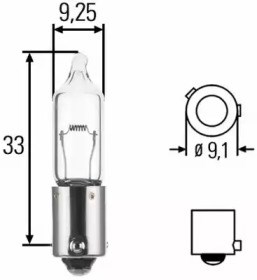 Лампа автомобильная 8GH008417012 HELLA