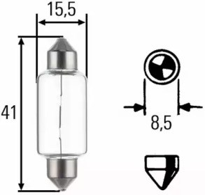 Лампа автомобильная 8GM002091141 HELLA