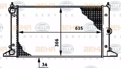 Радиатор 8MK376720511 HELLA