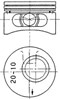 Поршень в комплекте на 1 цилиндр, 2-й ремонт (+0,50) 90245610 KOLBENSCHMIDT