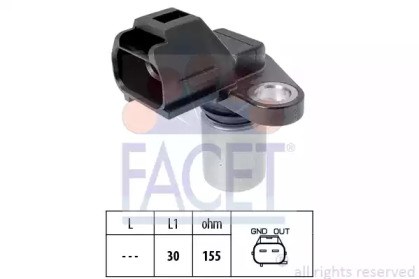 Датчик оборотов коленвала 90263 FACET
