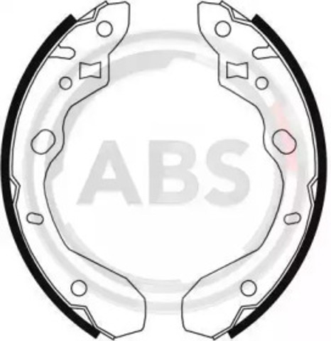Барабанные тормозные колодки 9066 ABS