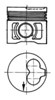 Поршень в комплекте на 1 цилиндр, STD 91386600 KOLBENSCHMIDT