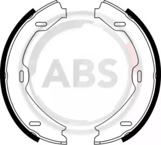 Тормозные колодки стояночного тормоза 9140 ABS