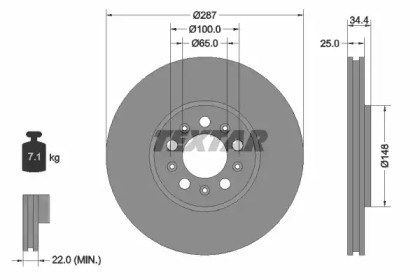 Тормозной диск 92106603