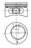 Поршня на 1 цилиндр, STD 92123600 KOLBENSCHMIDT