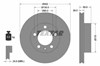 Диск тормозной передний 92228603 TEXTAR