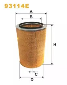Автомобільний фільтр повітря 93114E WIX