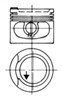 Поршень в комплекте на 1 цилиндр, 4-й ремонт (+1,00) 93928630 KOLBENSCHMIDT