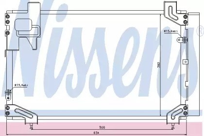Радиатор охлаждения кондиционера 940020 NISSENS