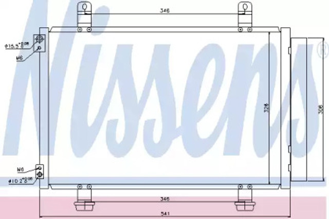 Радиатор кондиционера 940079 NISSENS
