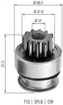 Привод стартера 940113020261 MAGNETI MARELLI