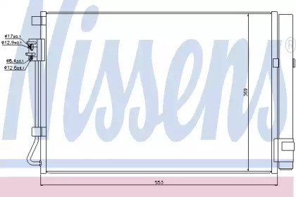 Радиатор кондиционера 940243 NISSENS