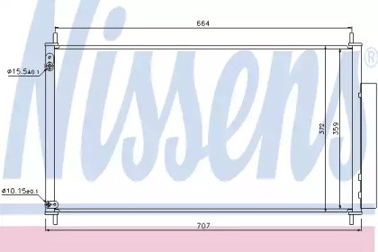 Конденсер 940340 NISSENS