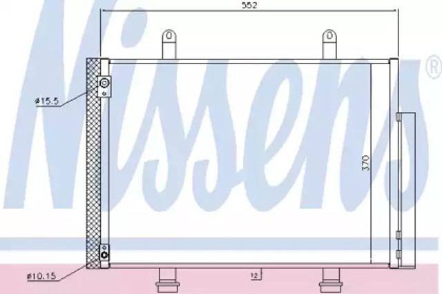 Конденсатор кондиционера 940356 NISSENS