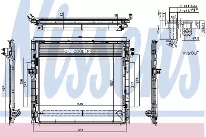 Радиатор кондиционера 940394 NISSENS