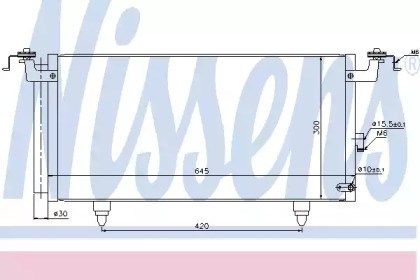 Трубопроводы и радиатор кондиционера 940399 NISSENS